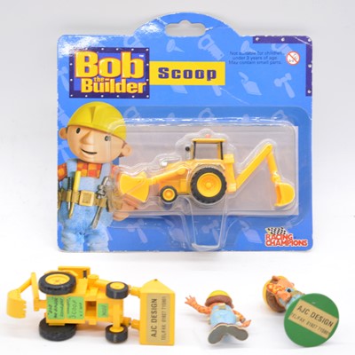 Lot 1161 - Racing Champions Bob the builder pre-production concept 'Scoop' and 'Bob'