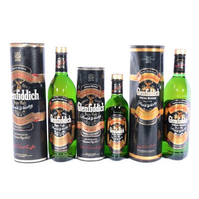 Lot 574 - Glenfiddich, Special Reserve, single malt whisky, three bottlings