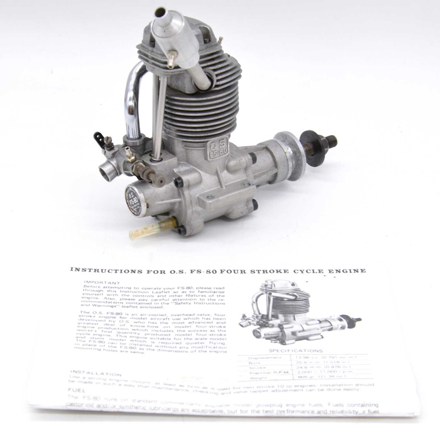 Lot 62 OS FS80 four stroke engine, no box.