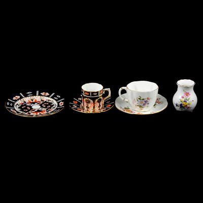 Lot 62 - Royal Crown Derby tea and coffee service, Derby Posies pattern