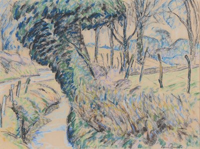 Lot 344 - Walter durac Barnett, two pastels.