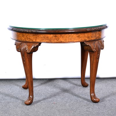 Lot 626 - Burr walnut coffee table