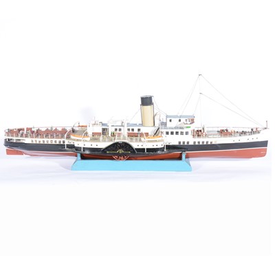 Lot 1257 - Wooden model ship, Southern Railway P.S. Ryde