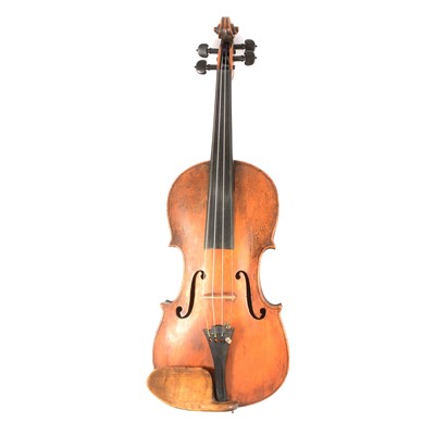 Lot 140 - A violin in case, no label, no bow.