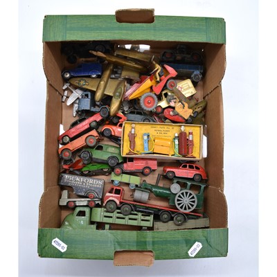 Lot 1123 - Die-cast and other model vehicles and cars, including Dinky Percival aircraft