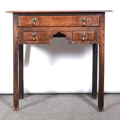 Lot 227 - George III oak lowboy