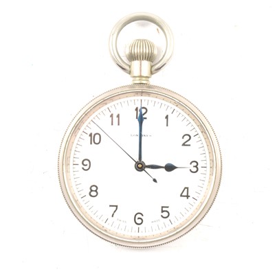 Lot 228 - Longines military pocket watch, Navy issue