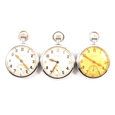 Lot 332 - Three Leonidas military pocket watches