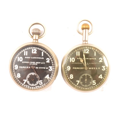 Lot 214 - Two WWI War Department issue military pocket watches