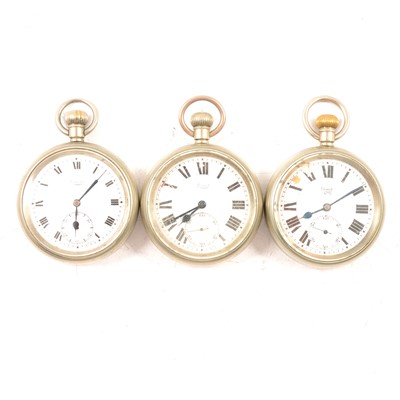 Lot 209 - Railway interest; Three British Railway Midland Region pocket watches by Limit