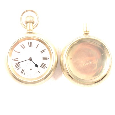 Lot 208 - Railway interest; Selex London and North Eastern Railway pocket watch and another LNER case