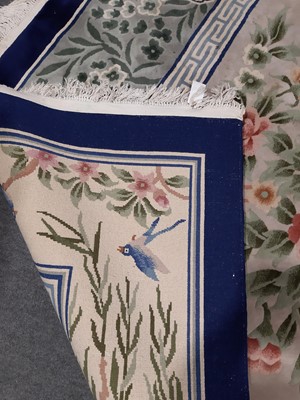 Lot 492 - Large Chinese sculptured wool carpet