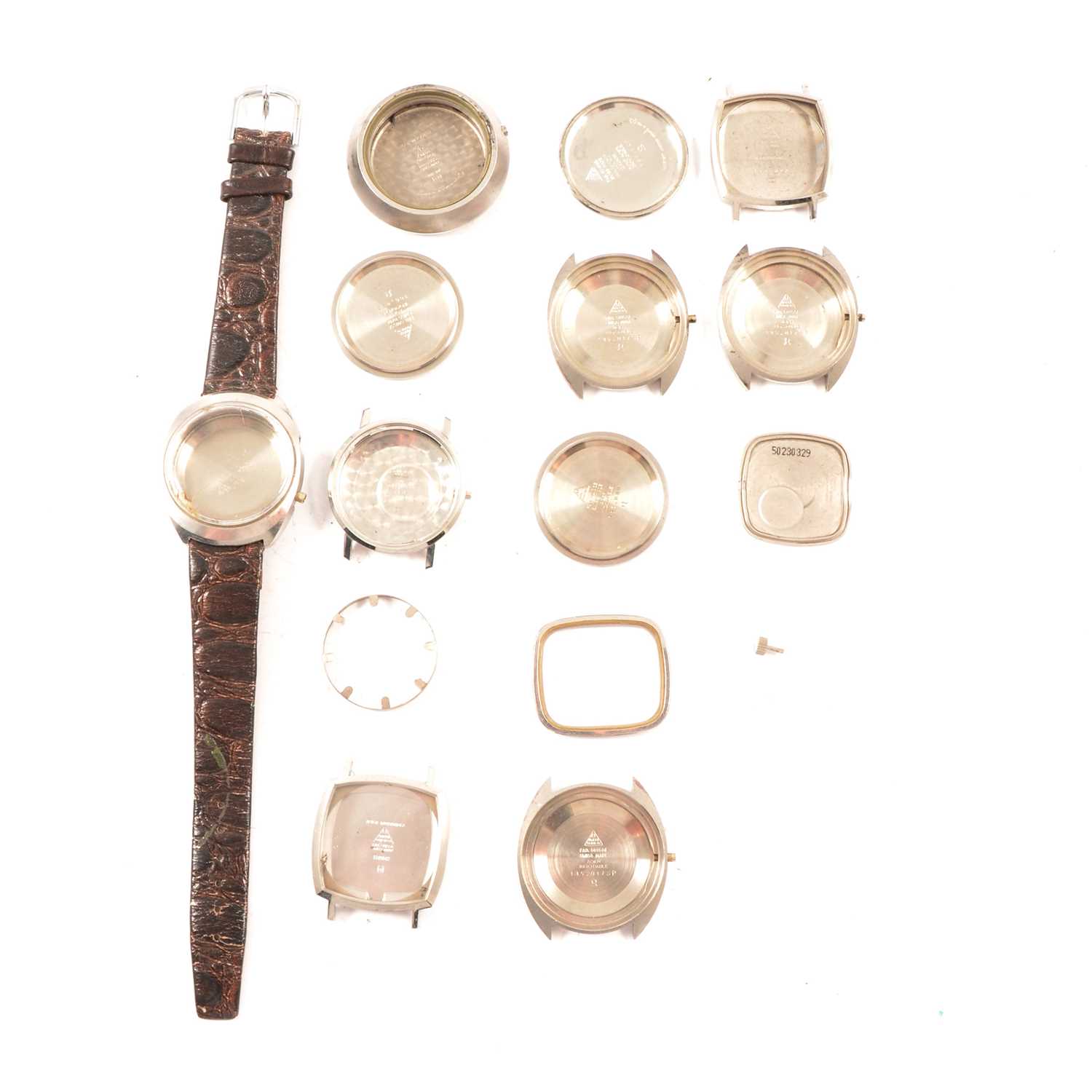 Lot 360 - Various Omega watch cases and backs