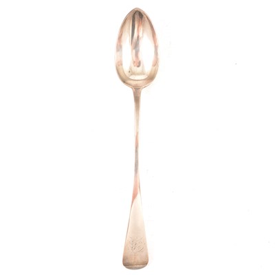 Lot 191 - Early Victorian silver basting spoon, James Barber & William North, York 1838.