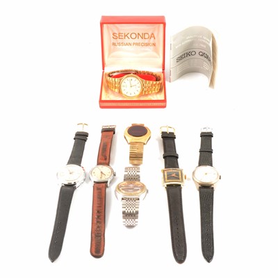 Lot 446 - Quantity of Gent's wristwatches