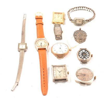 Lot 322 - Vintage brooch watch and various wristwatches