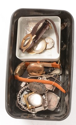 Lot 322 - Vintage brooch watch and various wristwatches