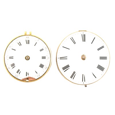 Lot 1 - Two pocket watch movements