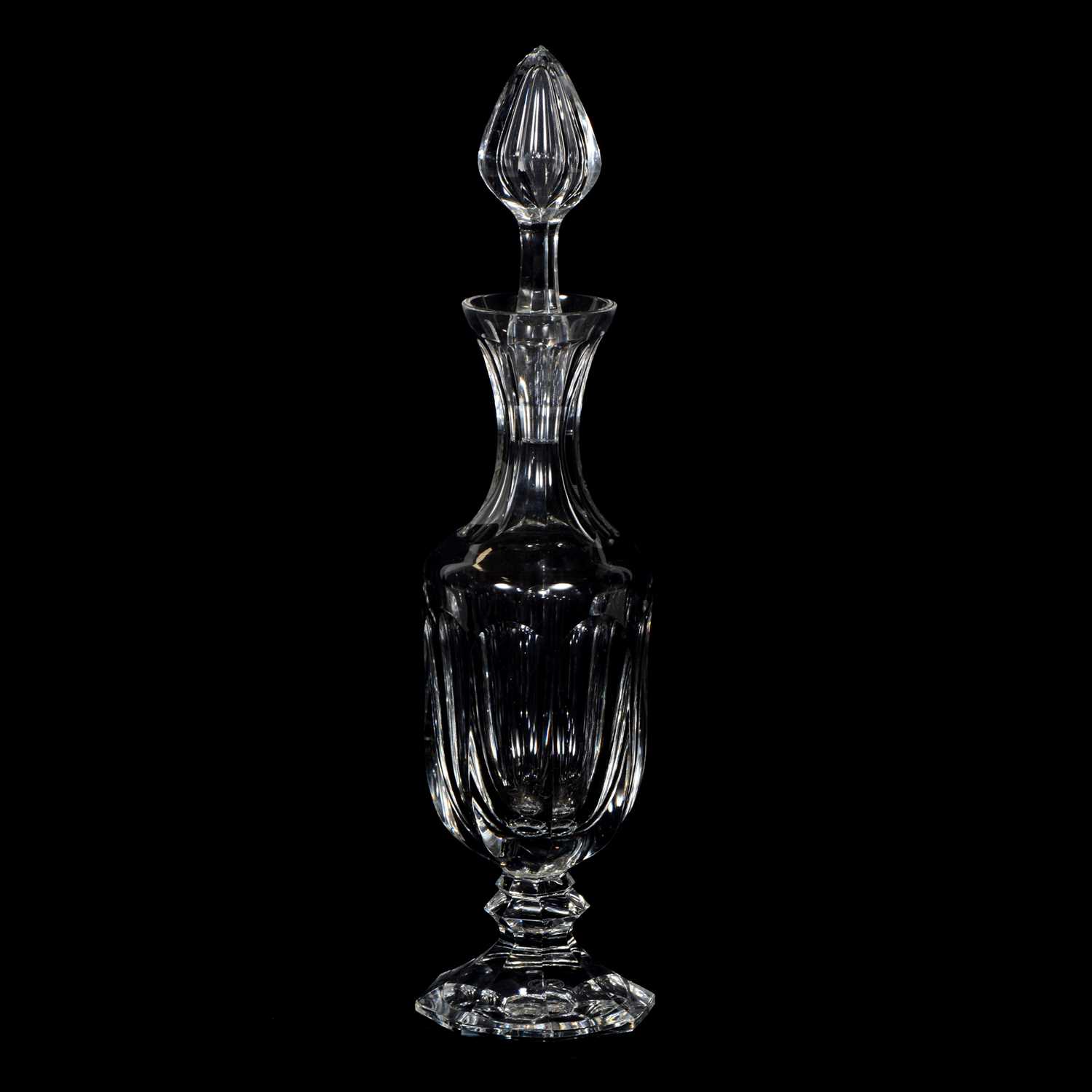 Lot 84 - Lead crystal glass decanter, St Louis, France