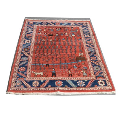 Lot 372 - Modern woolen pictoral carpet