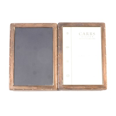 Lot 185 - Pair of silver picture frames, Carrs Sheffield, 2011
