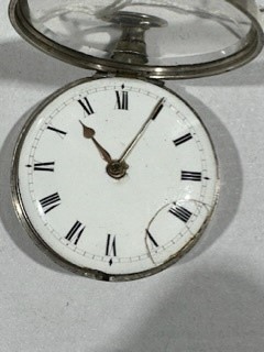 Lot 72 - Two silver pair cased pocket watches