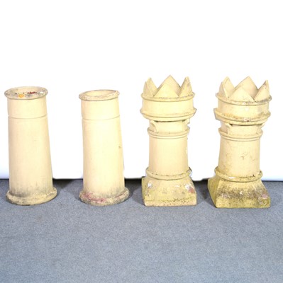 Lot 635 - Four chimney pots.