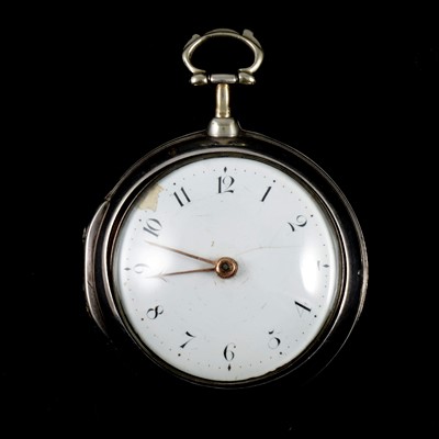 Lot 15 - Silver pair cased pocket watch, London 1796