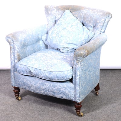 Lot 448 - Victorian club easy chair