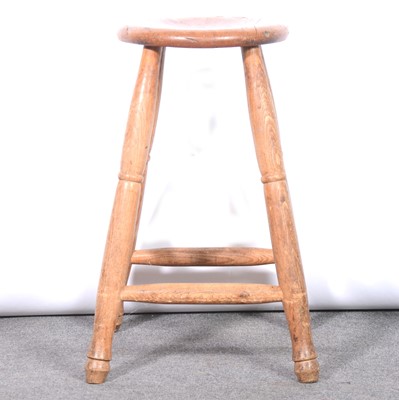 Lot 371 - Elm stool