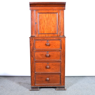 Lot 546 - Victorian mahogany small press cupboard