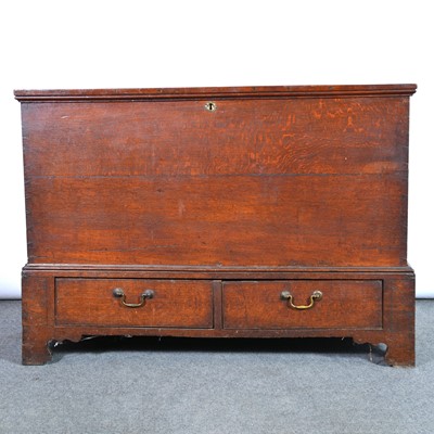 Lot 558 - George III oak mule chest