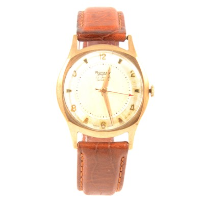 Lot 259 - 9ct gold cased wristwatch, Rotary movement