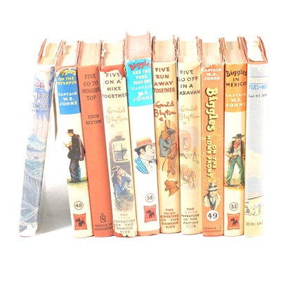 Lot 143 - Six Biggles books and four Enid Blyton stories