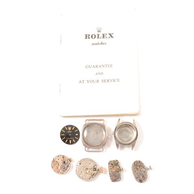 Lot 331 - Four vintage Rolex watch movements