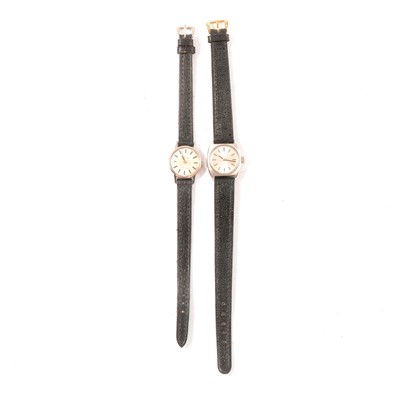 Lot 311 - Two lady's steel cased wristwatches