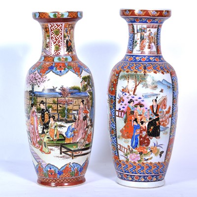 Lot 74 - Two large similar modern Asian pottery vases