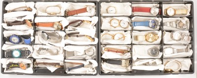Lot 406 - Thirty-one Sekonda and Ricoh wristwatches, and one Sekonda pocket watch.