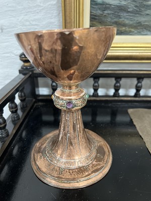 Lot 61 - Gwilym Jones, an Arts and Crafts copper chalice