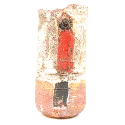 Lot 87 - Robin Welch, a stoneware cylindrical vessel