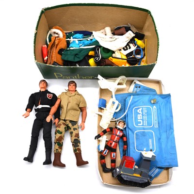 Lot 1307 - Major Matt Mason and Mark Strong action figures by Mattel.