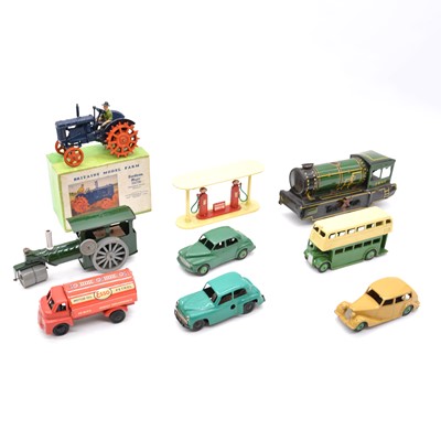 Lot 1070 - Die-cast and tin-plate models, including Britains ref 127F Fordson Major tratcor