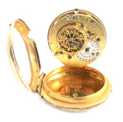 Lot 115 - French verge pocket watch