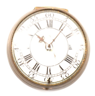 Lot 110 - Metal cased verge pocket watch, Stedman, Godalming