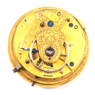 Lot 109 - English Massey 1 lever pocket watch movement