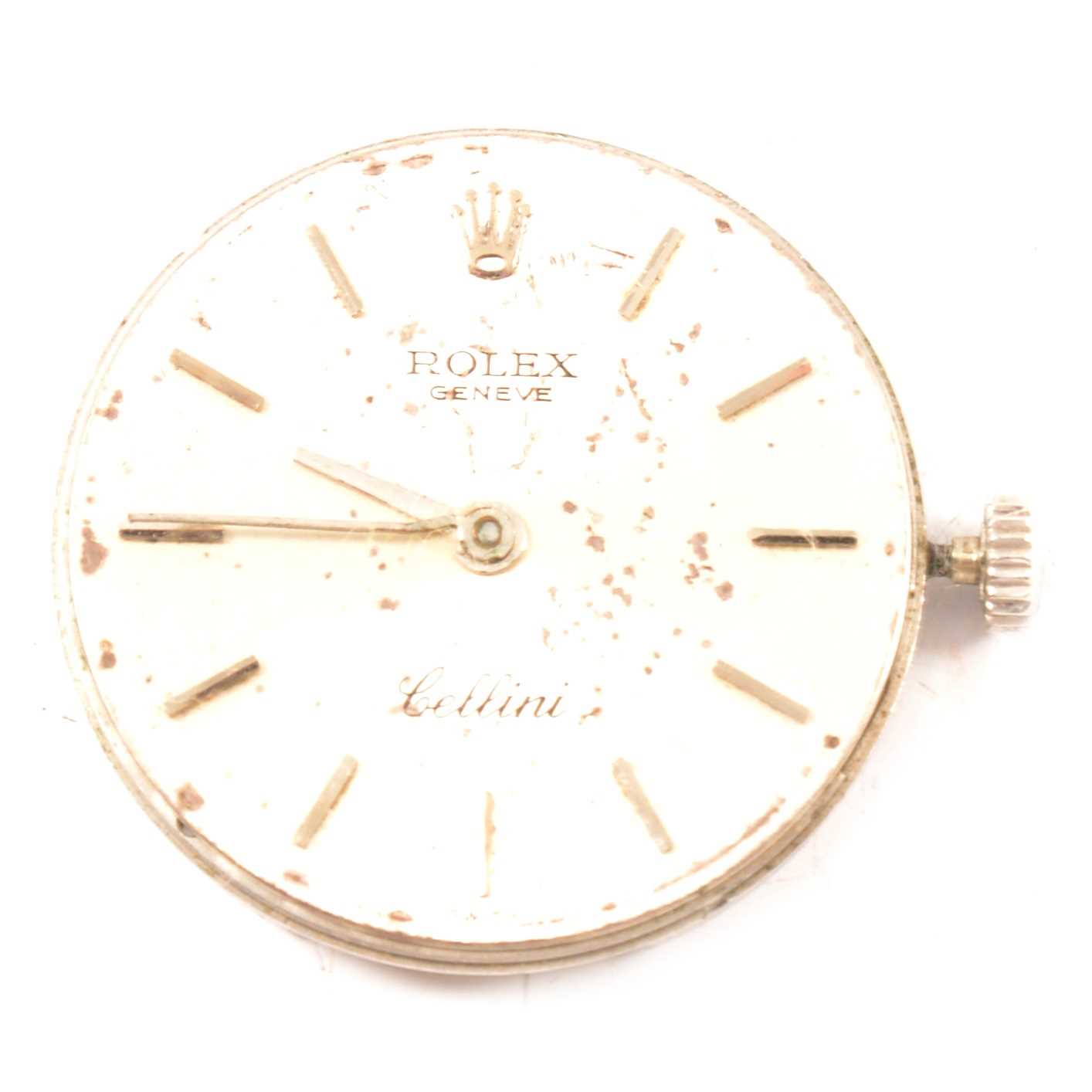 Lot 329 - Rolex Cal. 1600 watch movement, Cellini dial