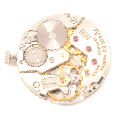 Lot 329 - Rolex Cal. 1600 watch movement, Cellini dial