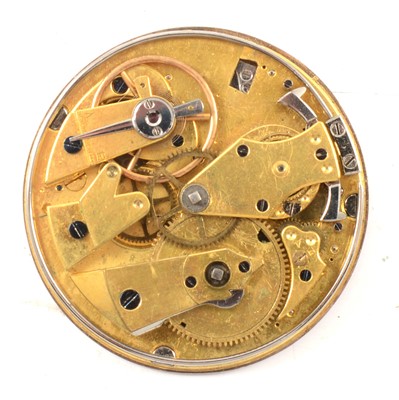 Lot 138 - Quarter repeat pocket watch movement, unsigned