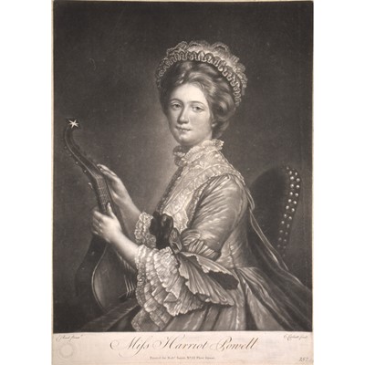 Lot 524 - C Corbutt after C Read, Miss Harriet Powell, and other historic portrait prints.