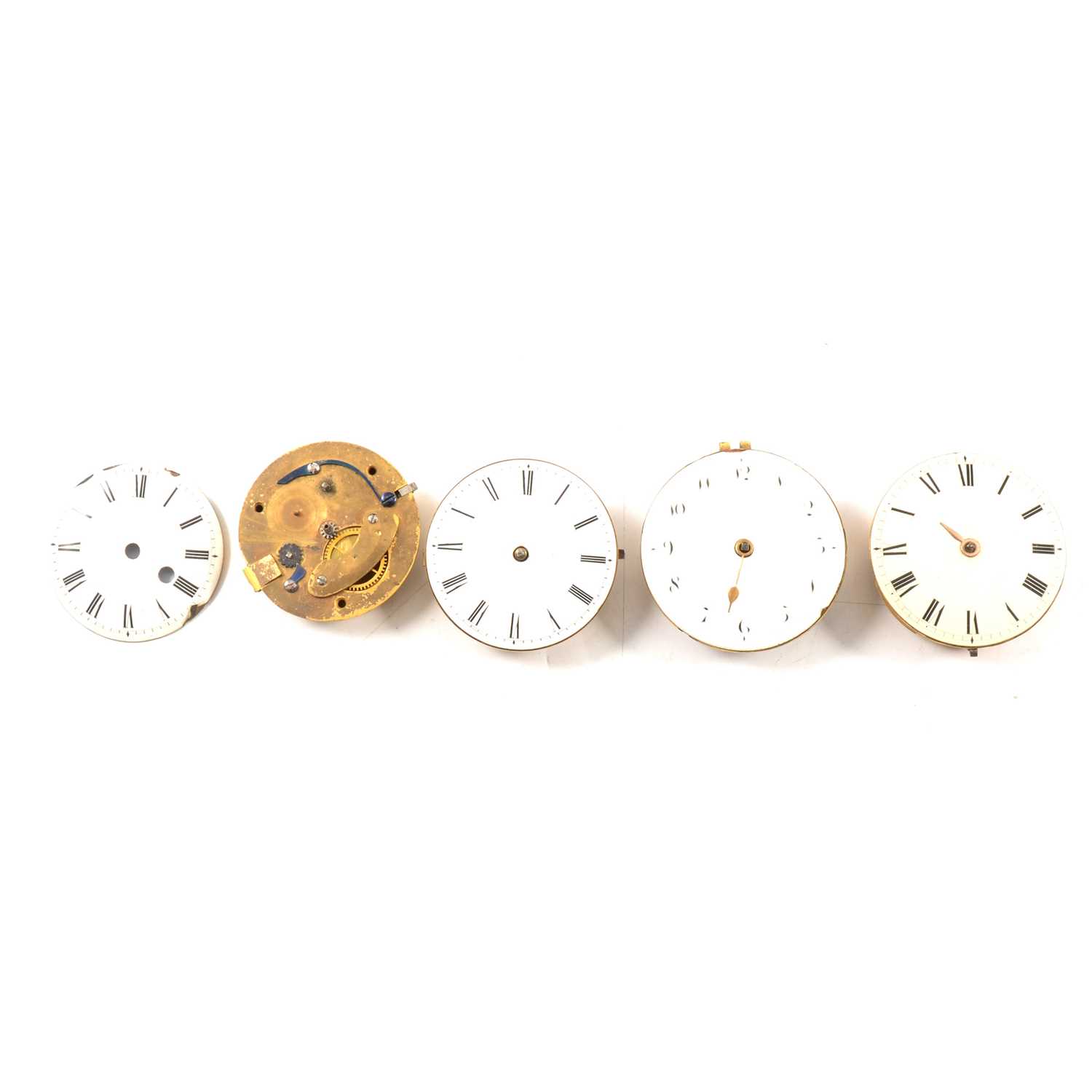 Lot 118 - Four pocket watch movements